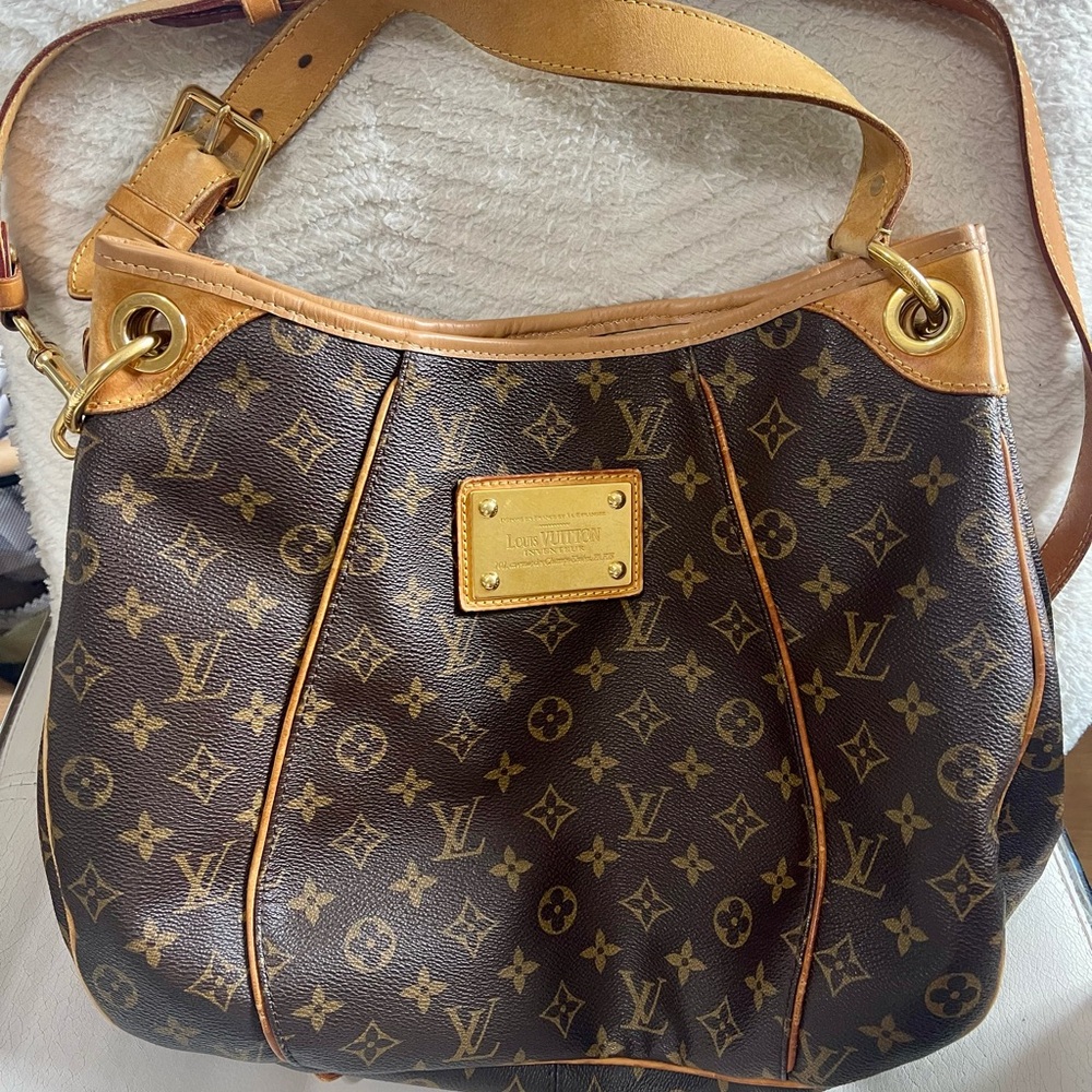 Louis Vuitton Brown and Gold Monogram Shoulder Bag